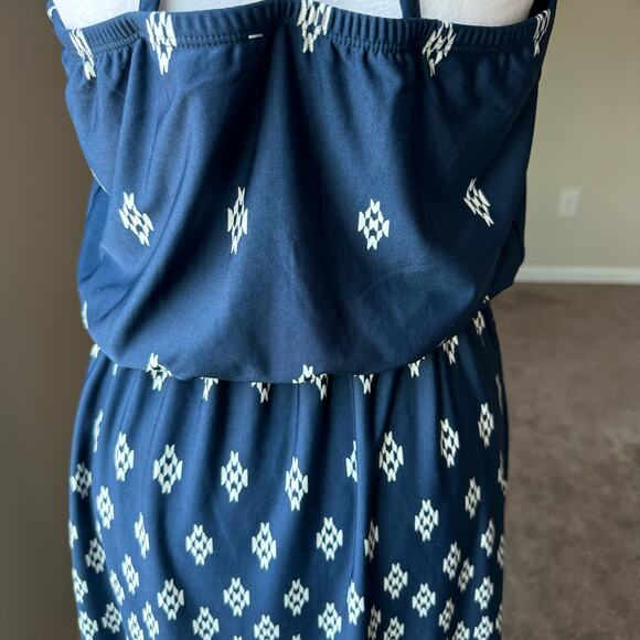 NWOT Maurices Women's Sleeveless Halter Dress‎ Strappy Navy Blue M Knee Length - Picture 5 of 9